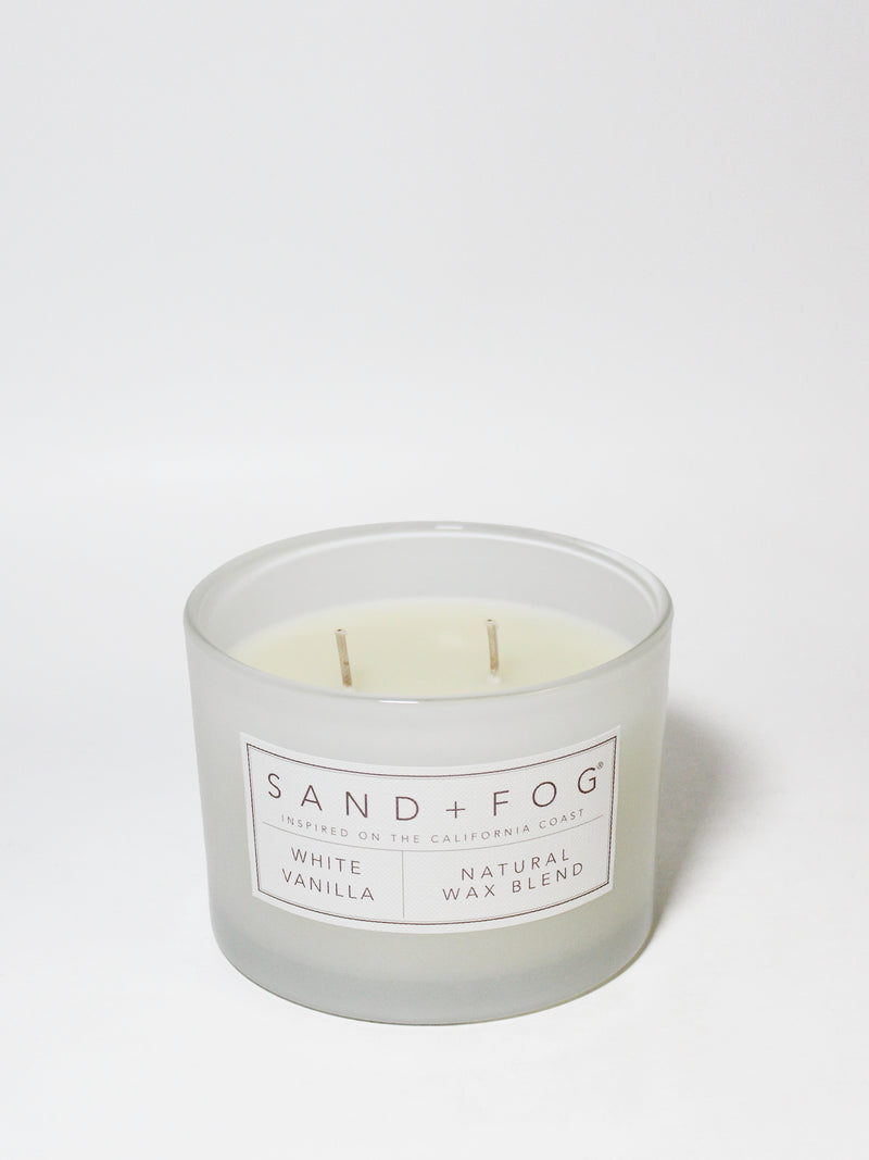 White Vanilla 12 oz scented candle