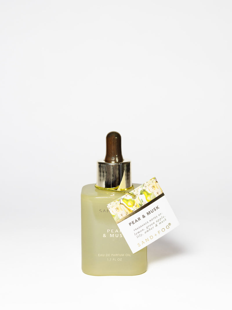 Pear & Musk 50ml Perfume Oil Dropper – Sand + Fog