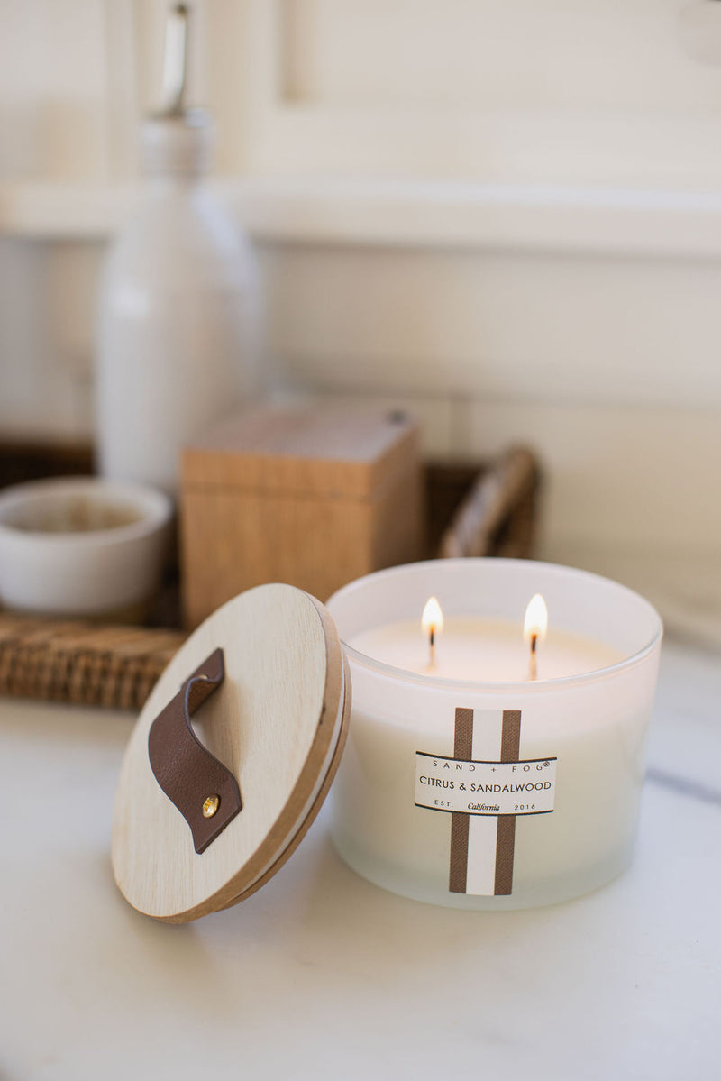 Citrus & Sandalwood 12 oz scented candle