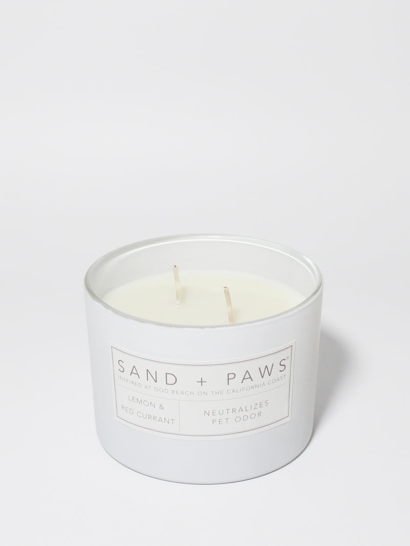 Sand + Paws Lemon & Red Currant 12 oz scented candle