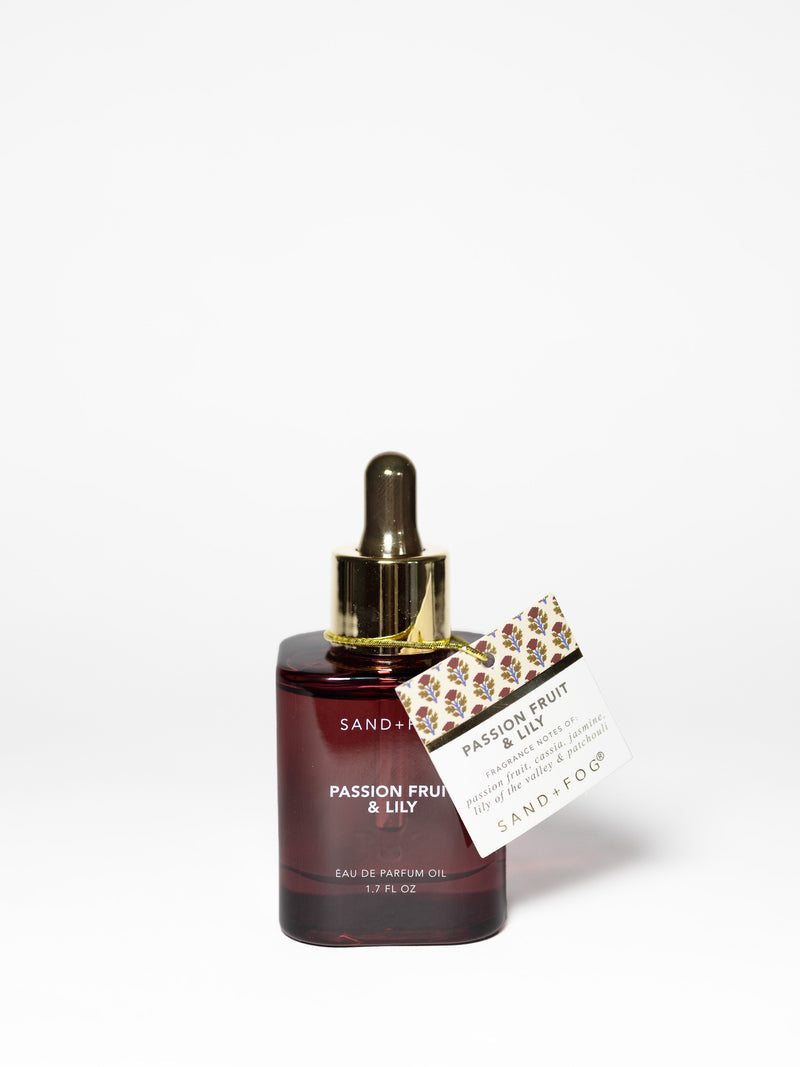 Passion Fruit & Lily 50ml Perfume Oil Dropper – Sand + Fog