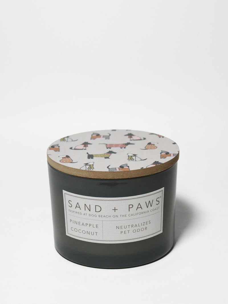 Sand + Paws Pineapple Coconut 12 oz scented candle