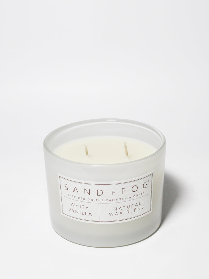 White Vanilla 12 oz scented candle