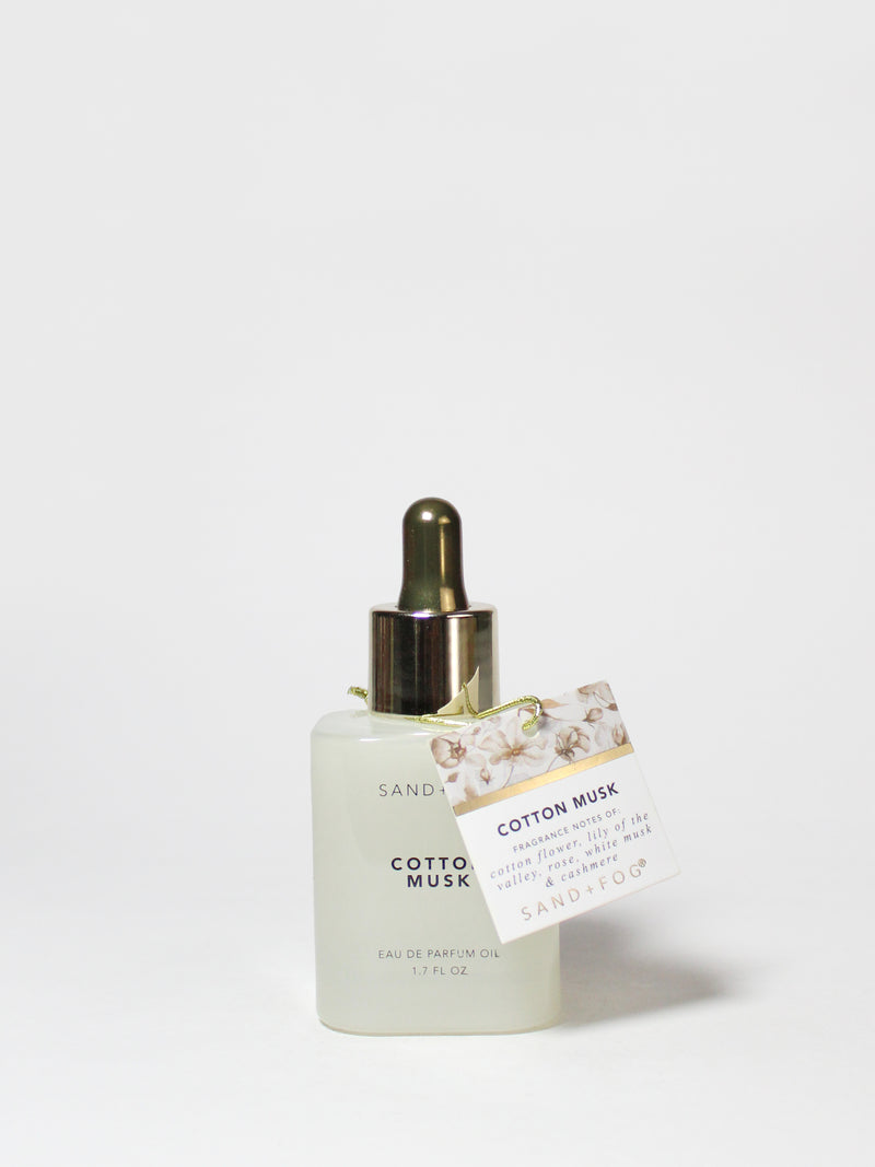 Cotton Musk 50ml Perfume Oil Dropper – Sand + Fog