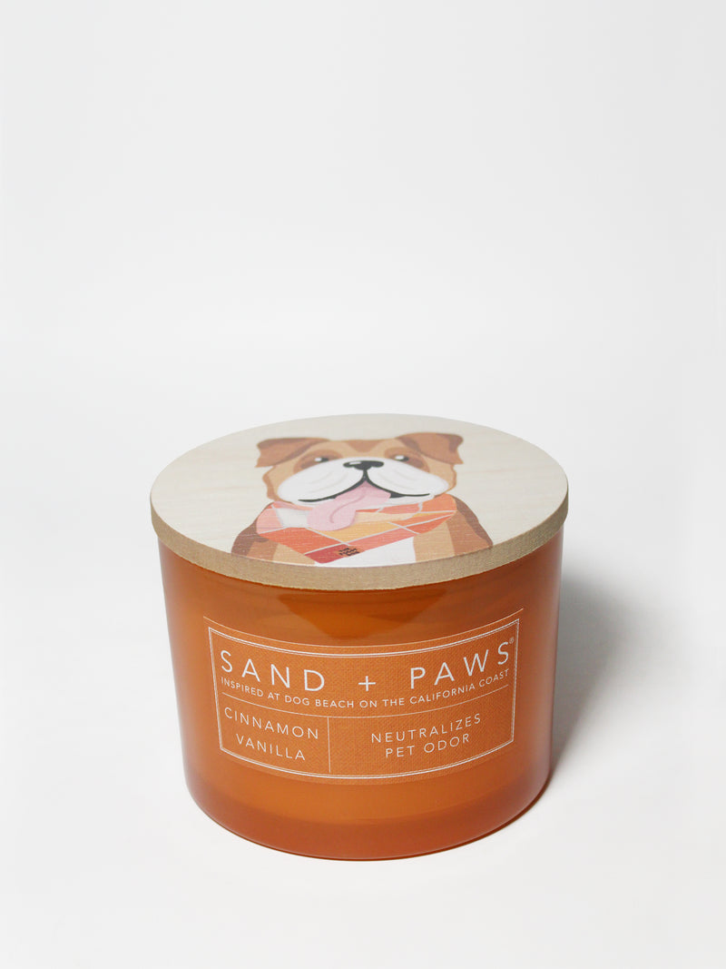 Sand + Paws Cinnamon Vanilla 12 oz scented candle