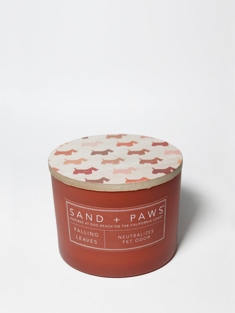 Sand + Paws Falling Leaves 12 oz scented candle