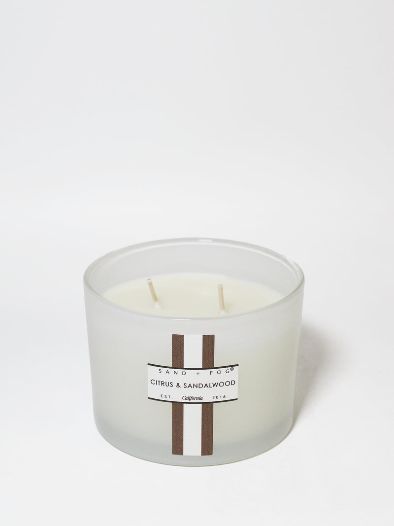 Citrus & Sandalwood 12 oz scented candle