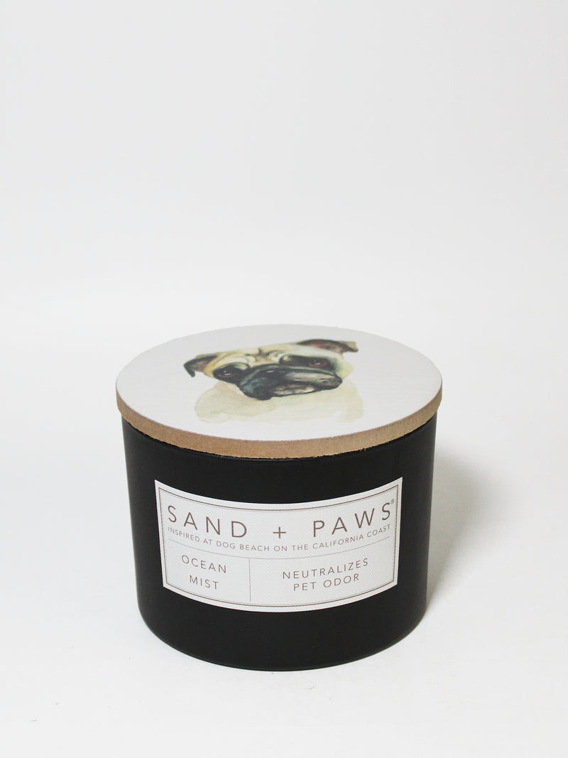 Sand + Paws Ocean Mist 12 oz scented candle